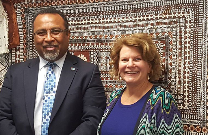 Fiji PM at Paris Agreement Signing